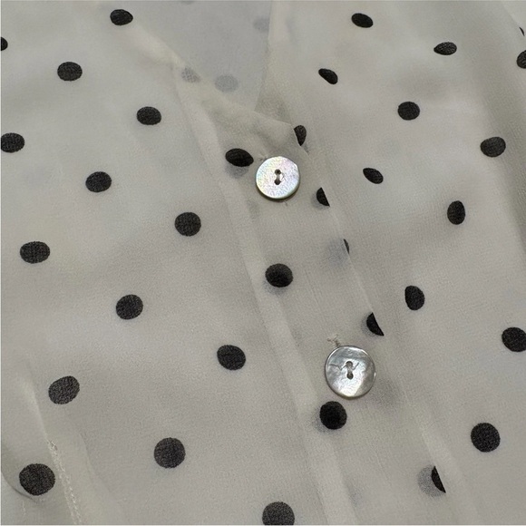 Wilfred White And Black Polka Dot Top - Picture 4 of 10